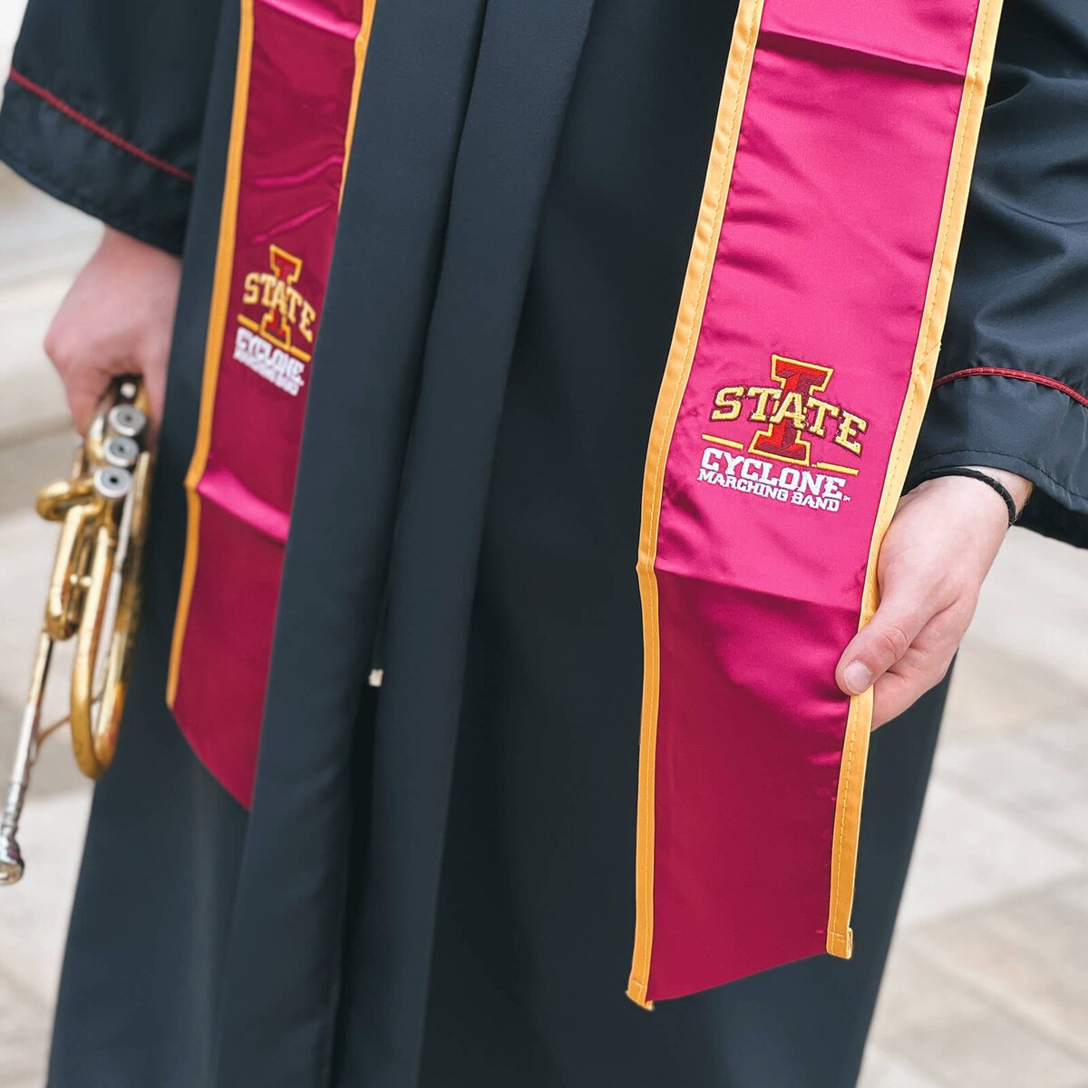 I-State Cyclone Marching Band Graduation Stole